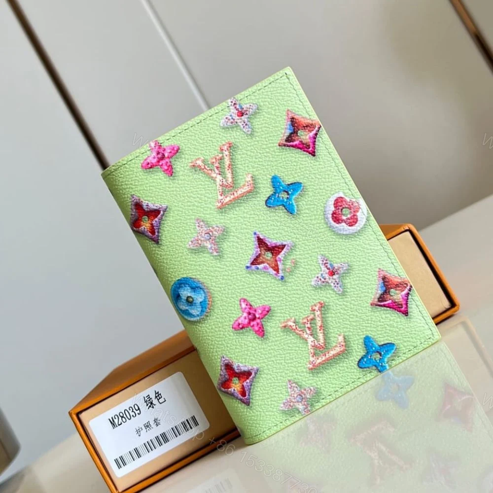 View 2 of Louis Vuitton Passport Cover Monogram Donuts Green 14Cm M28039
