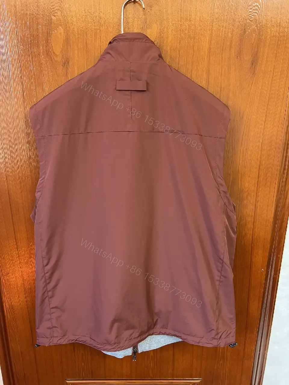 View 8 of Olive Lightweight Windbreaker Jacket with Hooded Zip-W Rolled-Edge