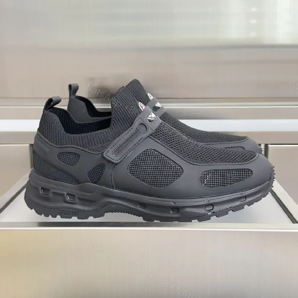 View 4 of Monochrome Knit Slip-Ons: Rugged Comfort Sneaker