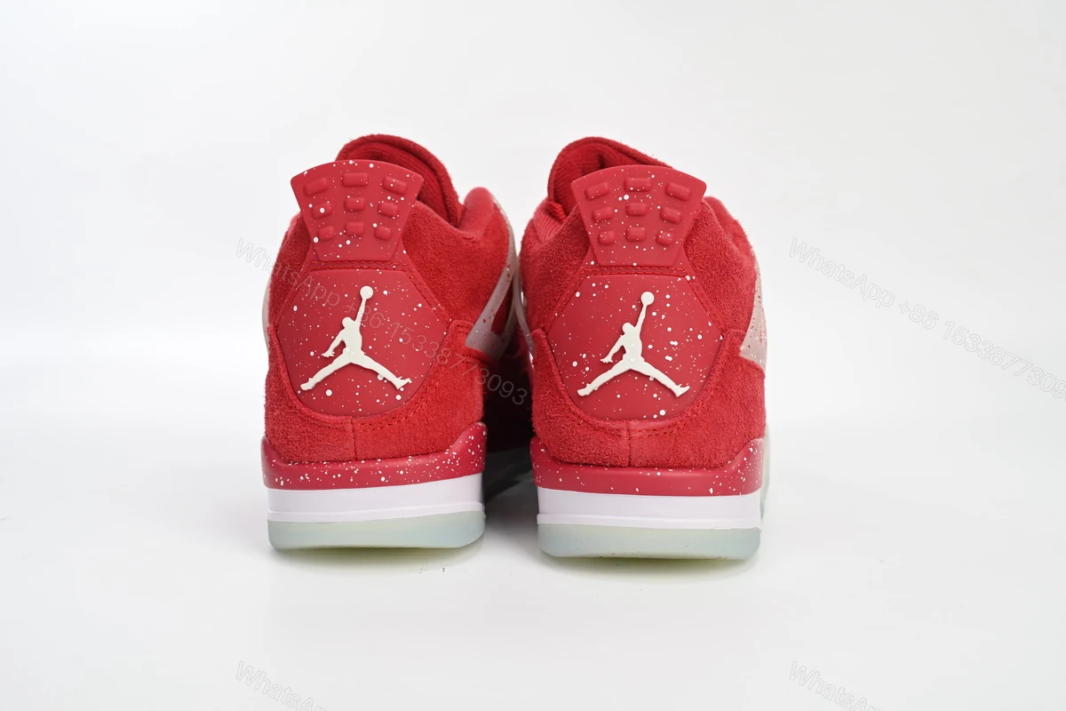 View 3 of Air Jordan 4 Retro Wine red ink splashing 904282