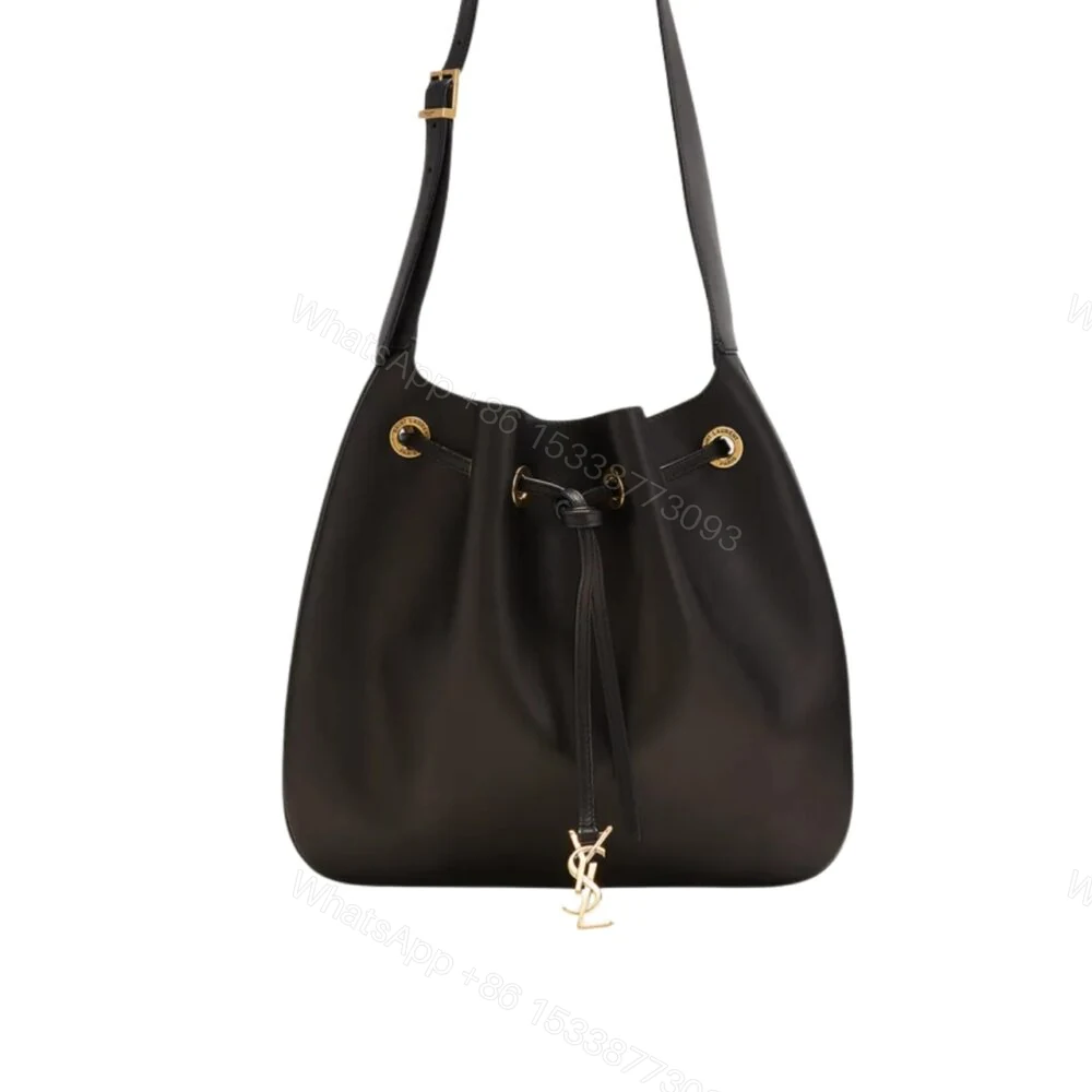 Saint Laurent Paris VII Medium Flat Hobo Bag In Smooth Black 28Cm 697941AAAMD1000 — view 1
