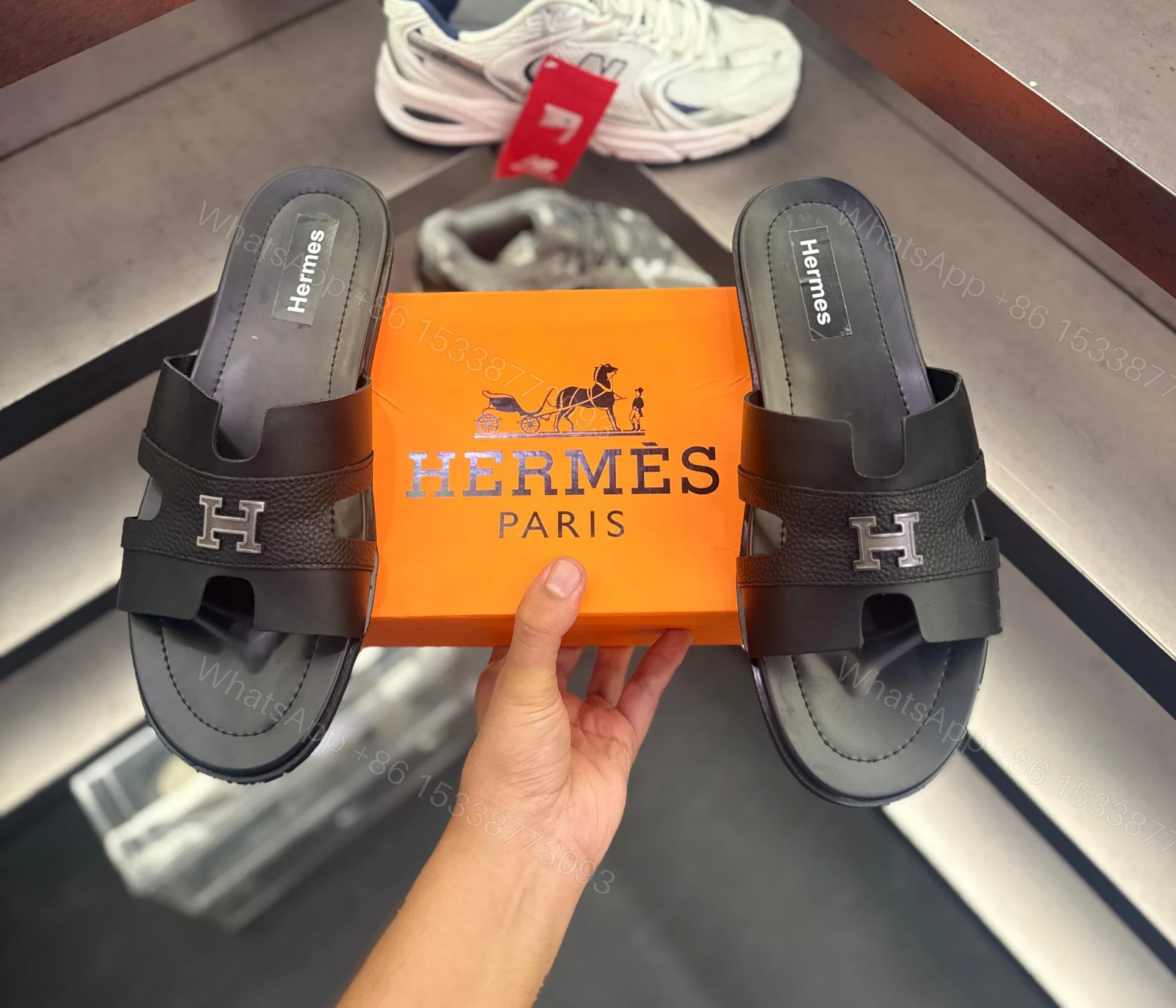 View 10 of FIRST COPY HERMES-PARIS AESTHETIC MULES FOR MEN