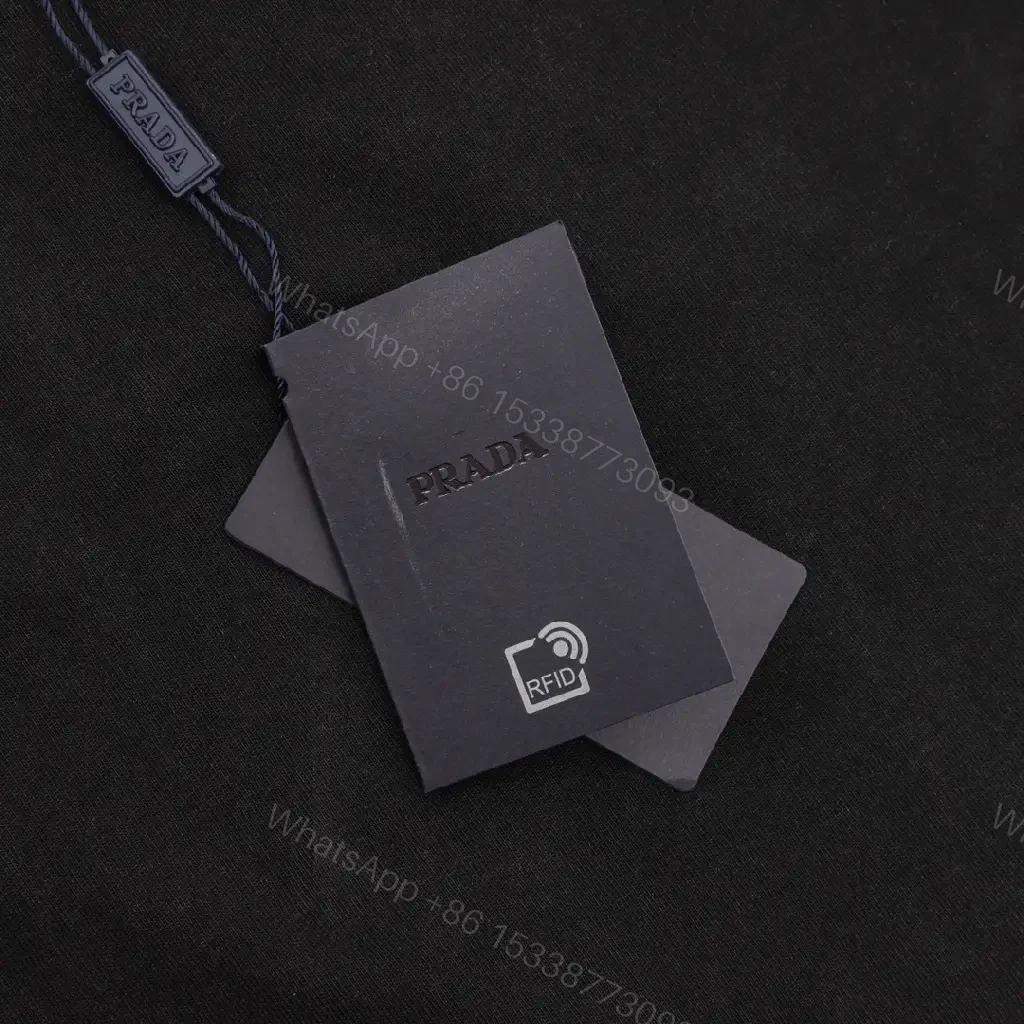 View 11 of Black Cotton Casual Crewneck T-Shirt with Chest Logo
