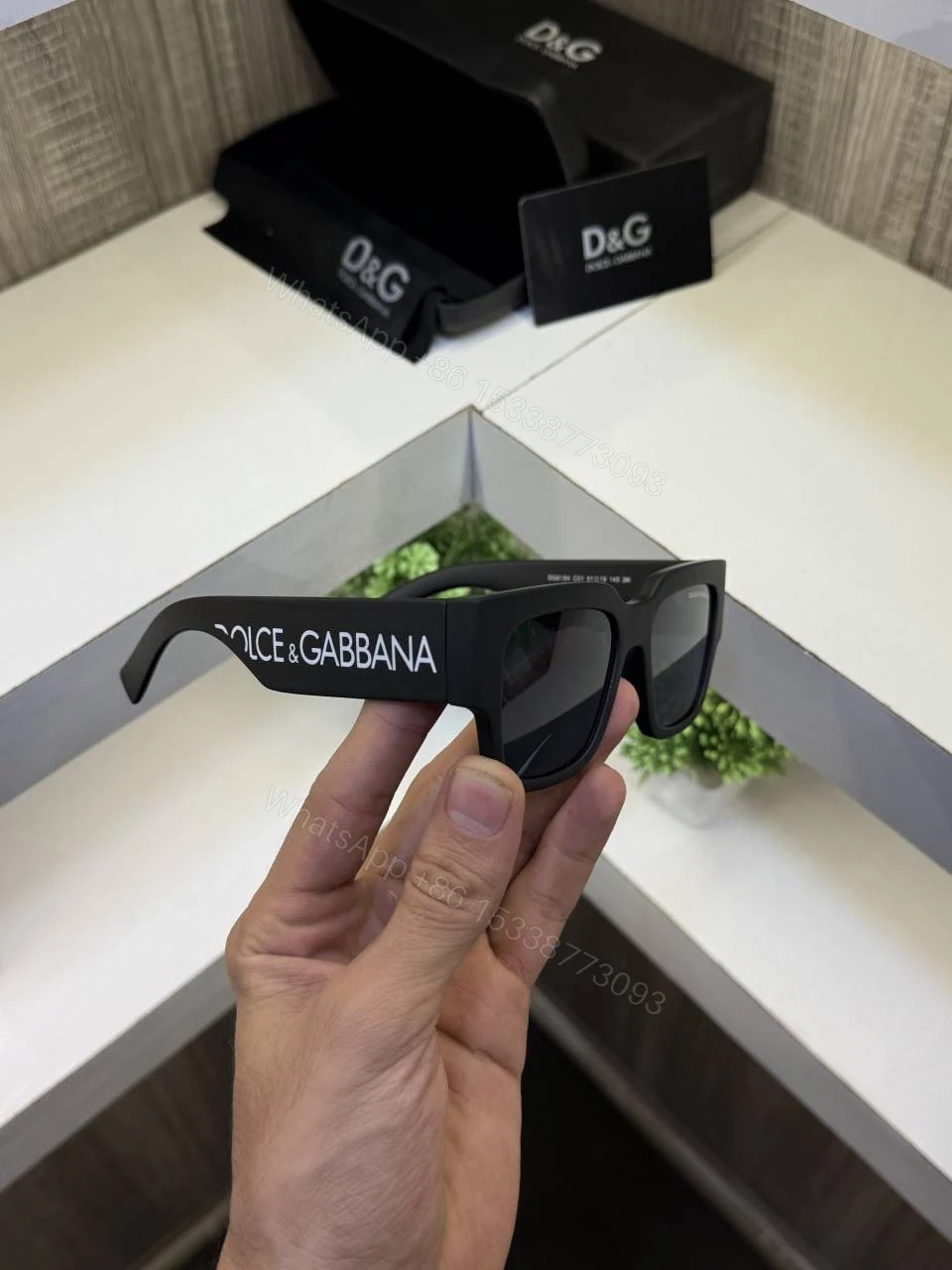 View 5 of First Copy Dolce Gabbana 6184 Matt Black Sunglasses