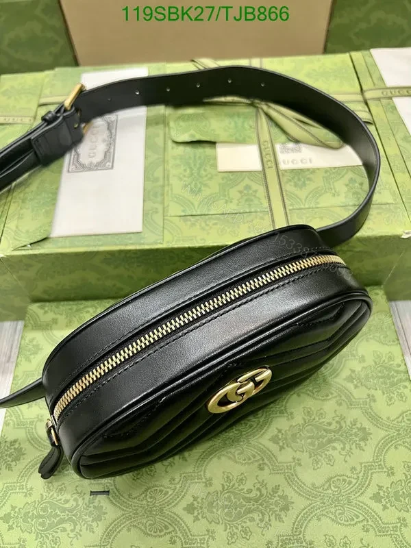 View 4 of Gucci Belt Bag Black made of Leather 476434