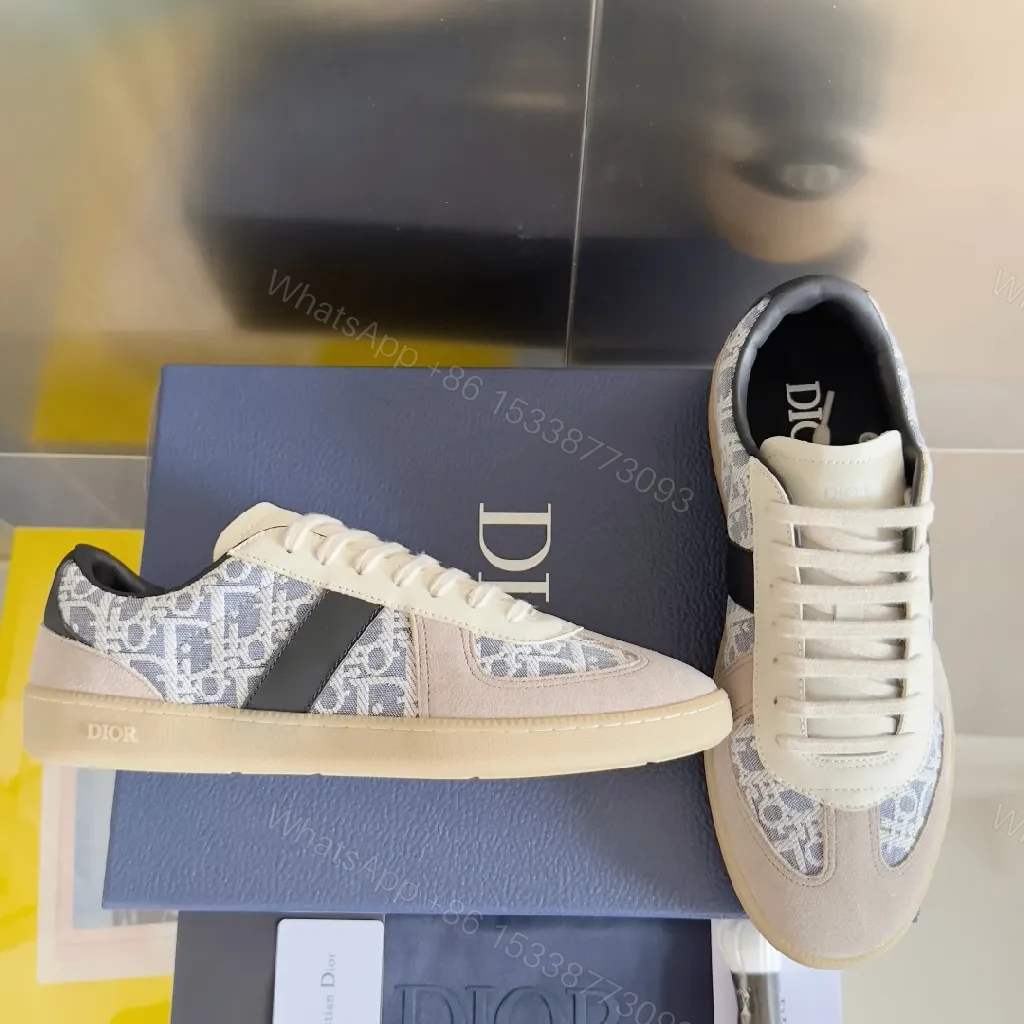 View 6 of Chic Beige Suede-Trim Designer-Inspired Sneakers