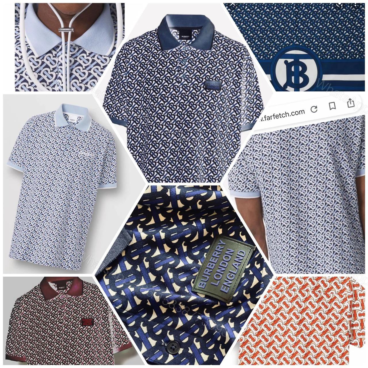 FIRST COPY BURBERRY FORMAL CASUAL IMPORTED SUMMER POLO T-SHIRT (Copy) — view 2