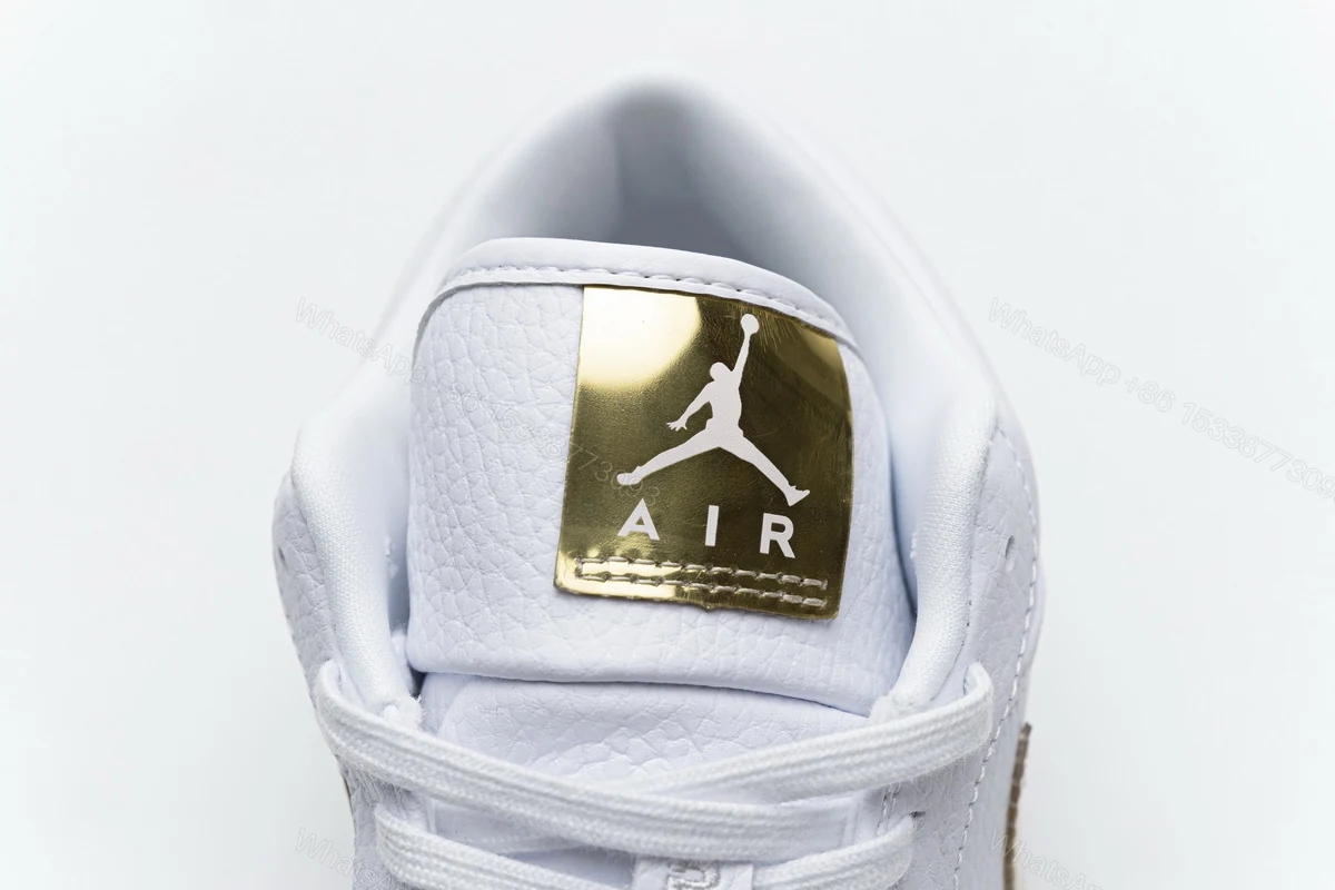 View 6 of Air Jordan 1 Low White Metallic Gold (W) CZ4776-100