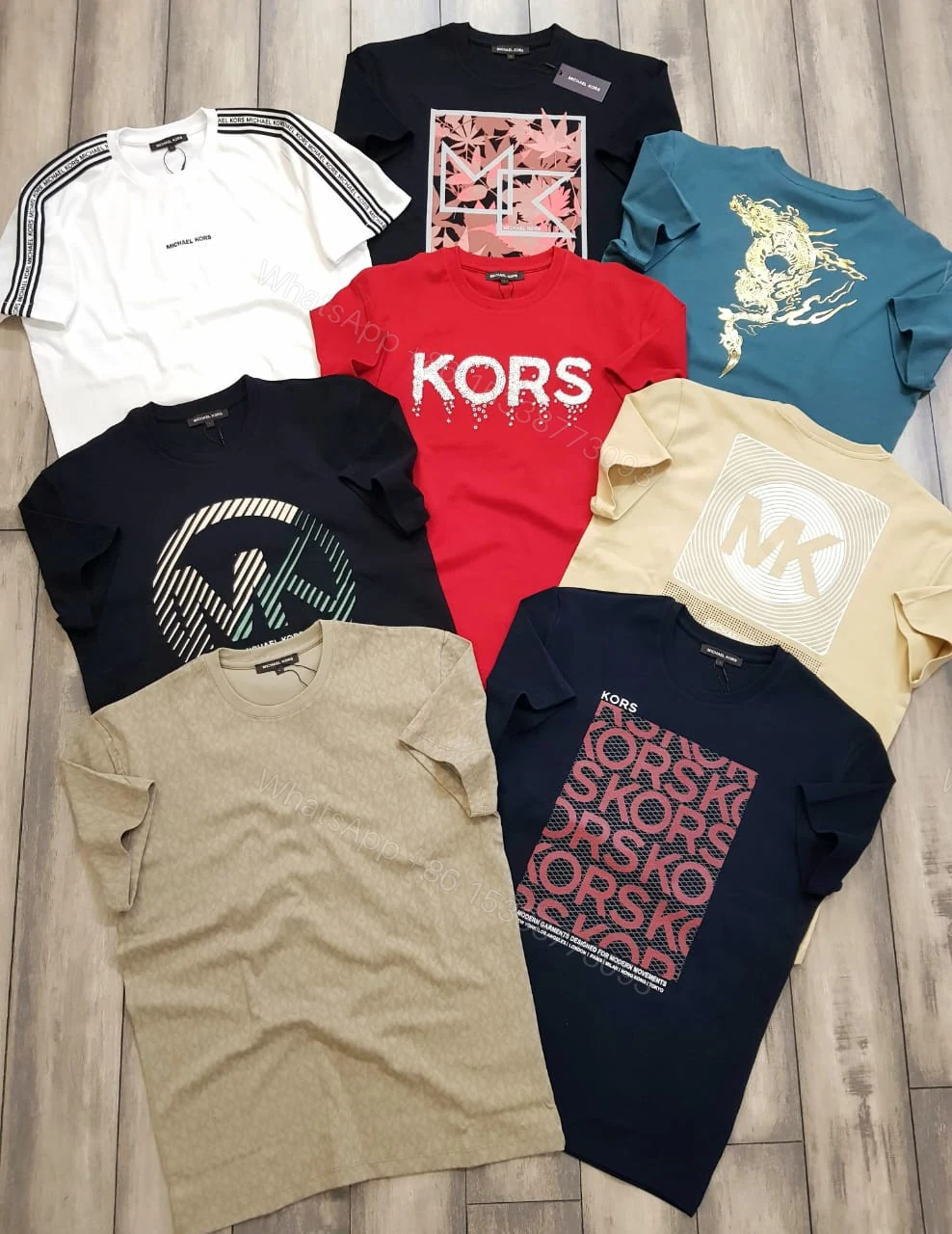 View 8 of FIRST COPY MICHAEL KORS IMPORTED ROUND NECK RUNNING SUMMER T-SHIRT