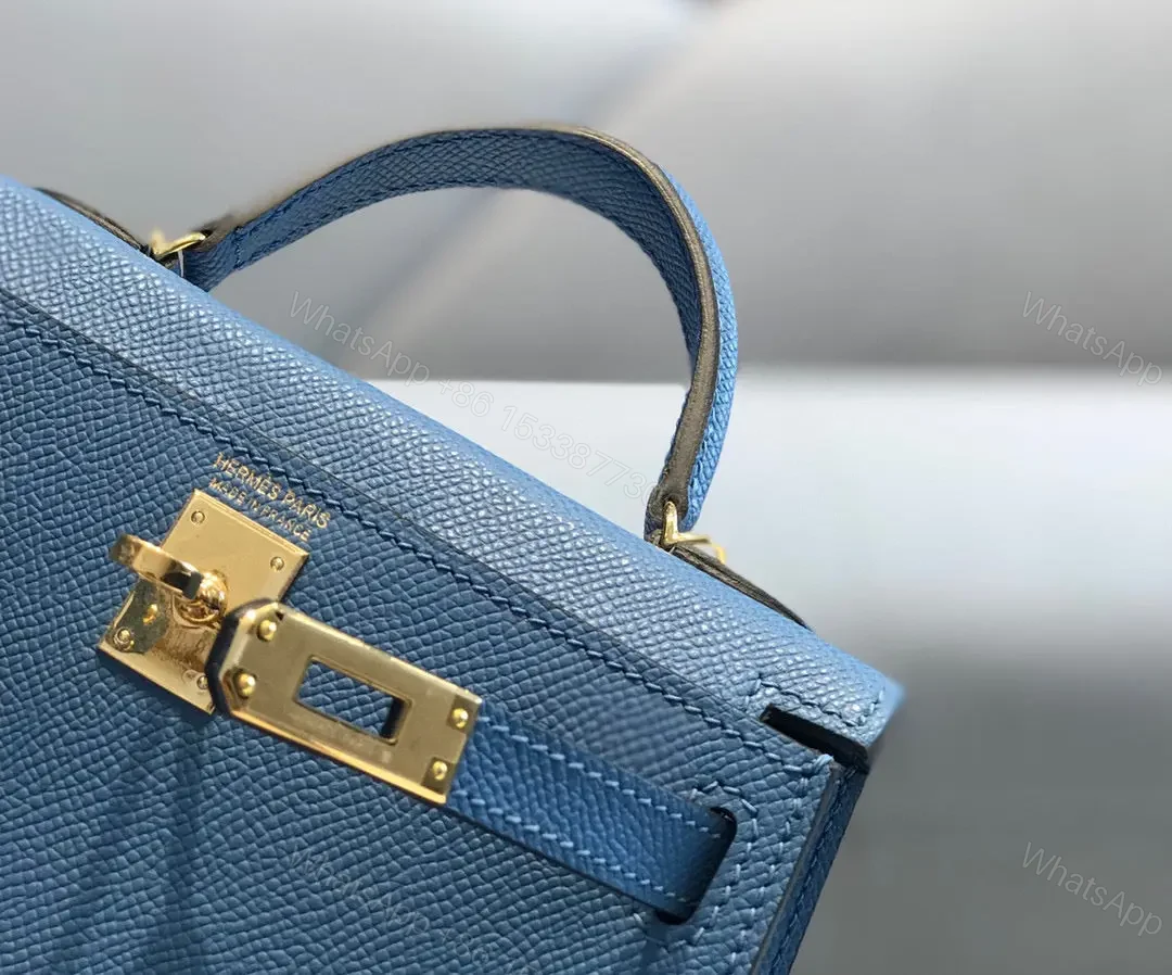 View 3 of HN MINI 20 BLUE EPSOM GOLD HARDWARE