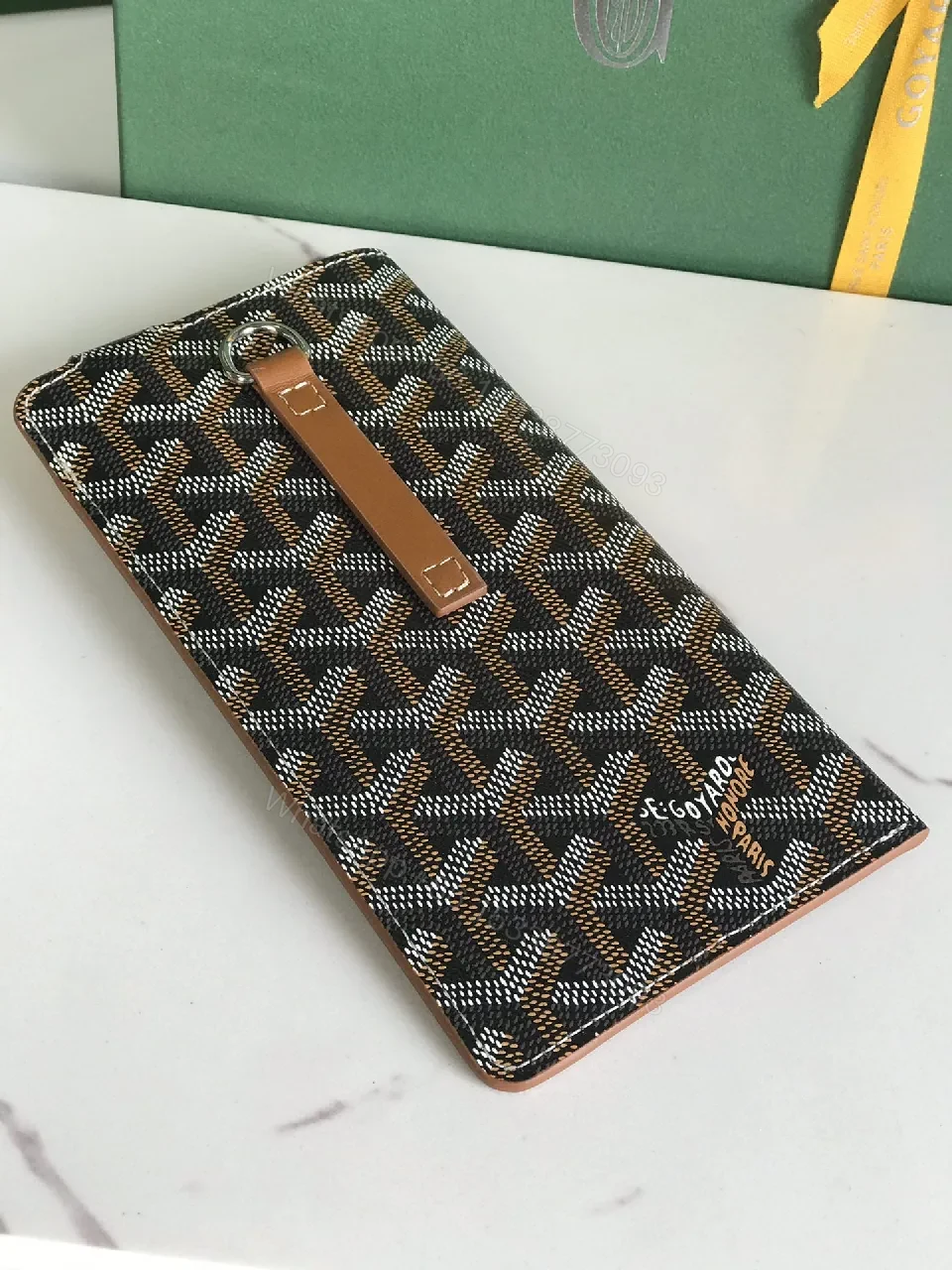 View 5 of Signature Cardholder Organizer: Monogram Canvas Case, Leather Trim, Slim