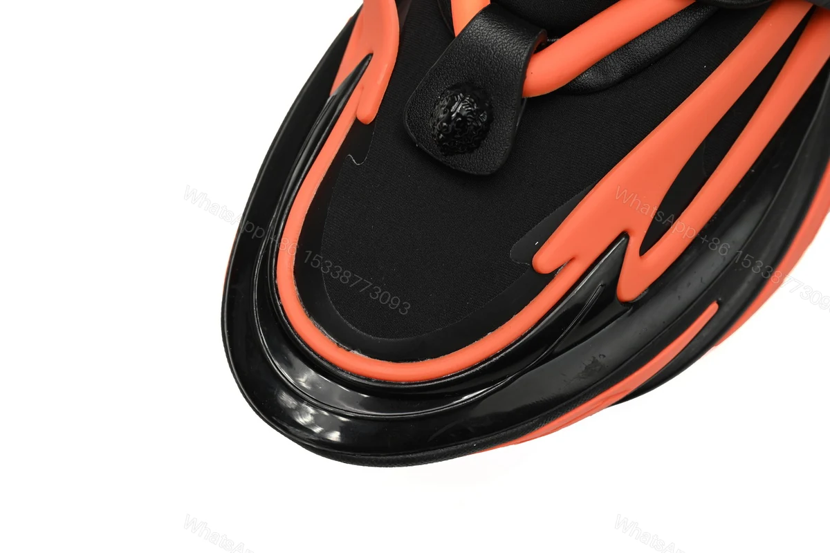 View 7 of BALMAIN Multikolor Buty sportowe Black orange YM1VJ309