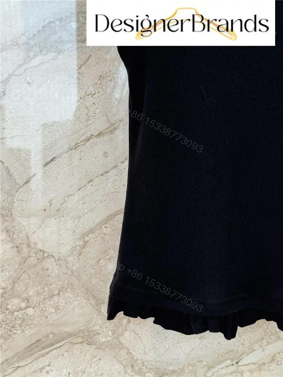 View 6 of Loewe Paula Ibiza Black Ruffled Vest