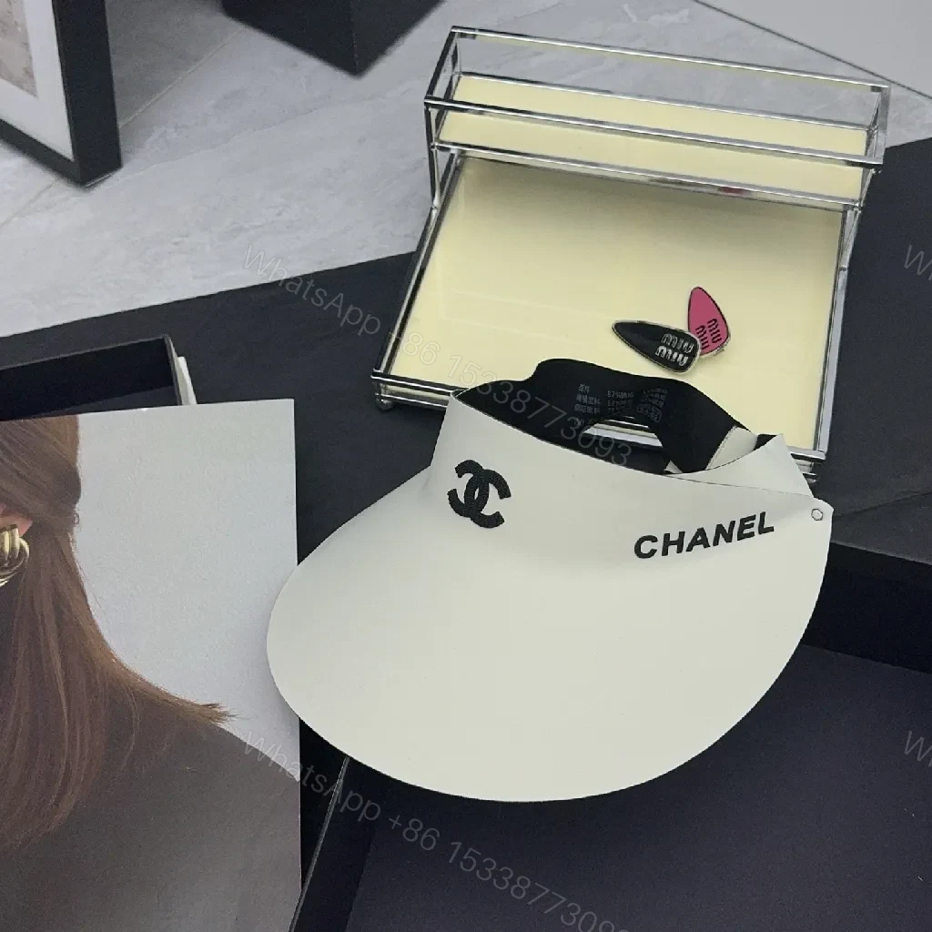 View 5 of Bold Visor Cap: Signature Chanel Accent, All-Season Comfort