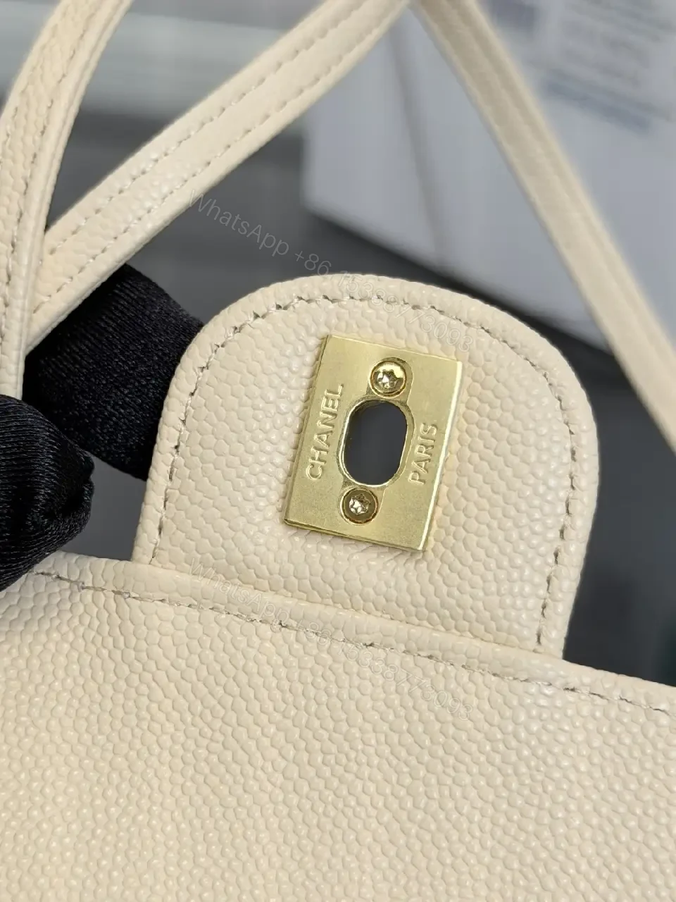 View 9 of Pebble Beige Mini Flap Bag: Luxury Everyday Chic, Tote-Grade Bag