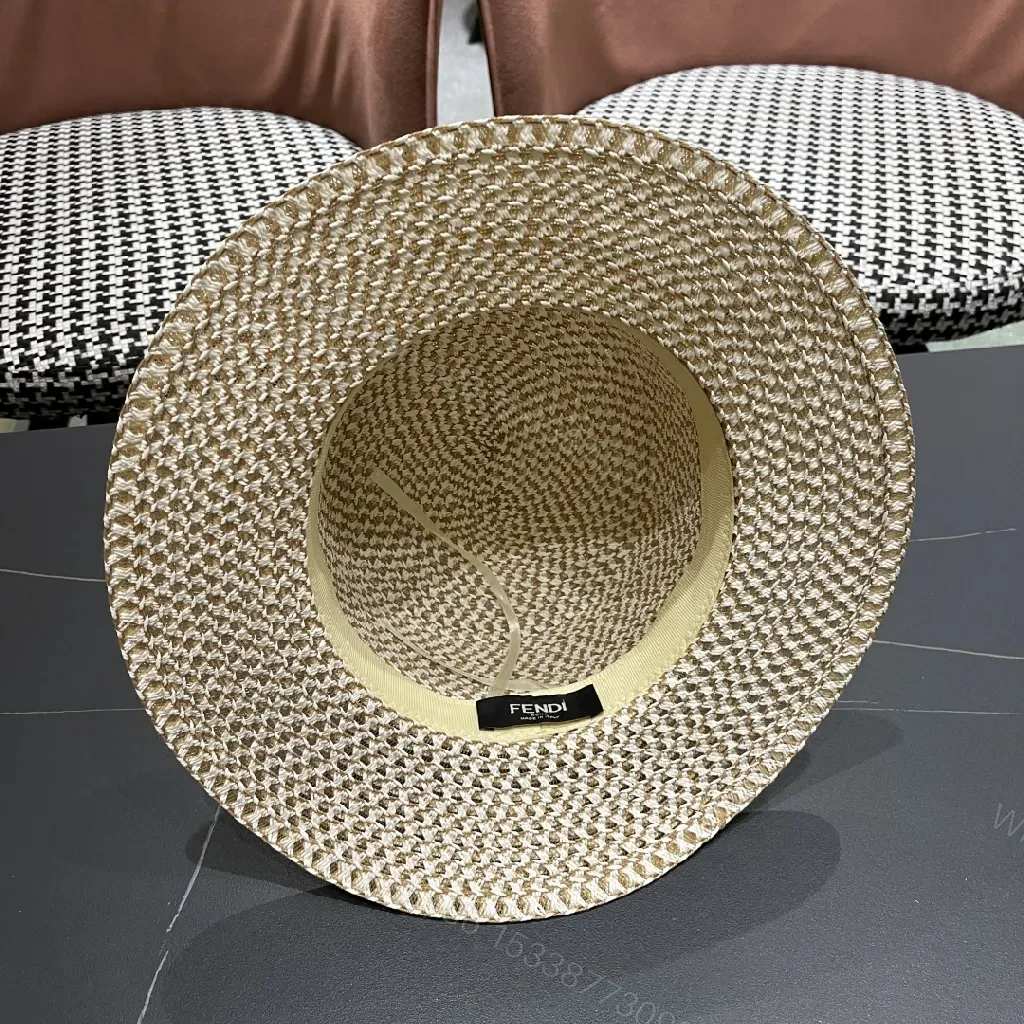 View 5 of Sun-Kissed Straw Boater with Luxe Logo Band
