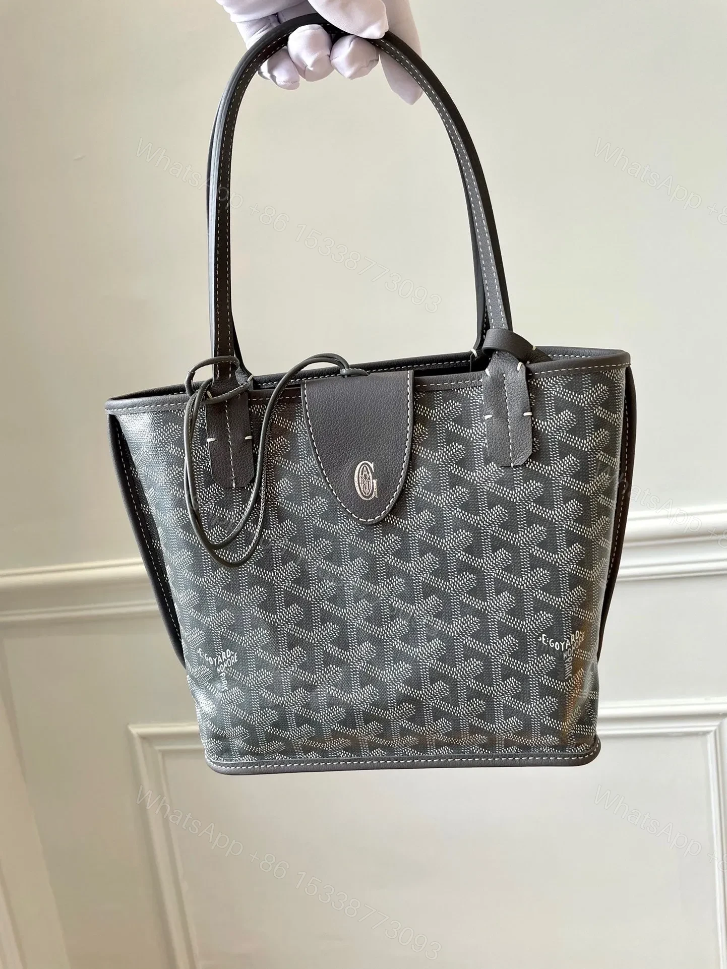 View 4 of Goyard Anjou Mini in Gray