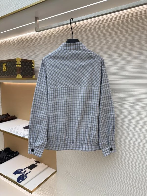 View 2 of MIUMIU缪缪蓝灰维希格哈灵顿夹克外套_高仿a货厂家-奢品库
