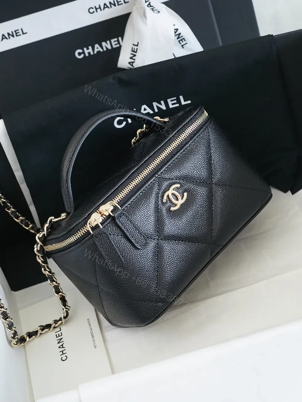 View 8 of Quilted Mini Crossbody: Luxe Texture, Gold Hardware, Compact Style