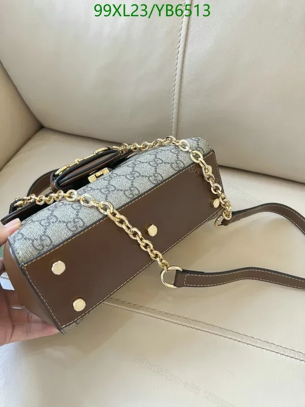 View 5 of Classic Gucci Horsebit 1955 Small Brown Leather Bag ZN48KW
