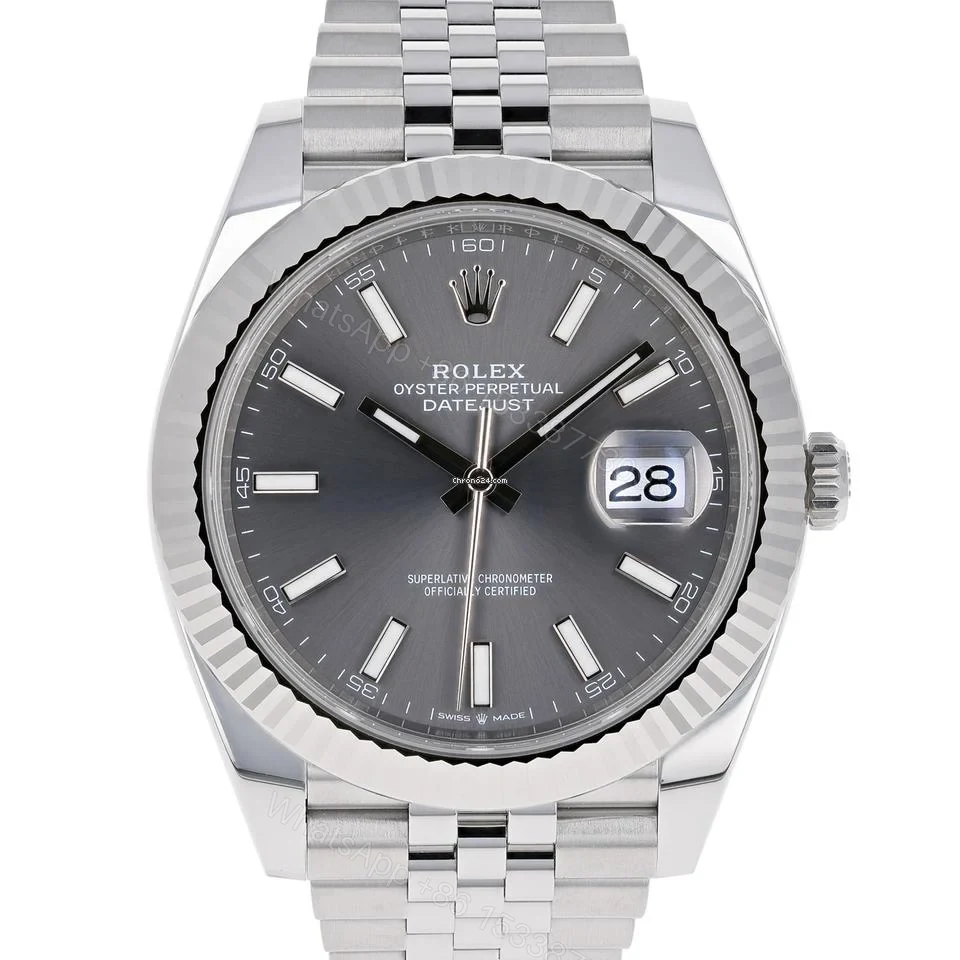 Rolex Datejust Rhodium Dial 126334 Jubilee 41 mm — view 1