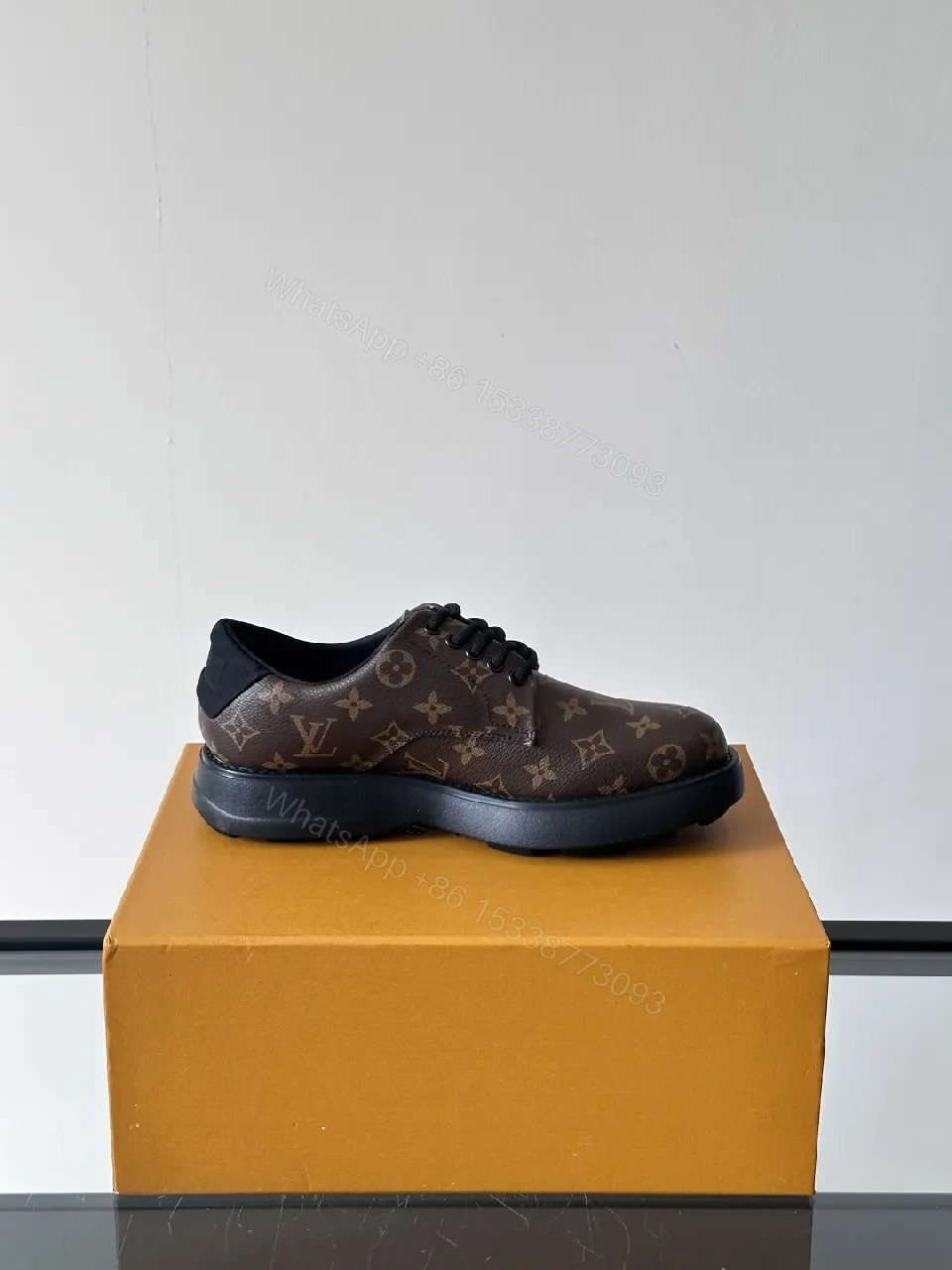 View 3 of Bold Monogram Low-Top Sneakers: Luxe Pattern, All-Day Comfort