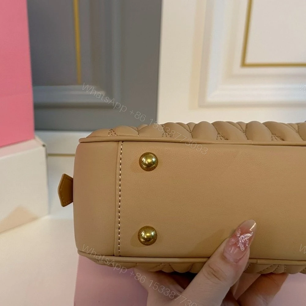 View 5 of MIUMIU ARCADIE MATELASSÉ NAPPA BAG CARAMEL 23CM 5BB142 AN88 F098L V OON