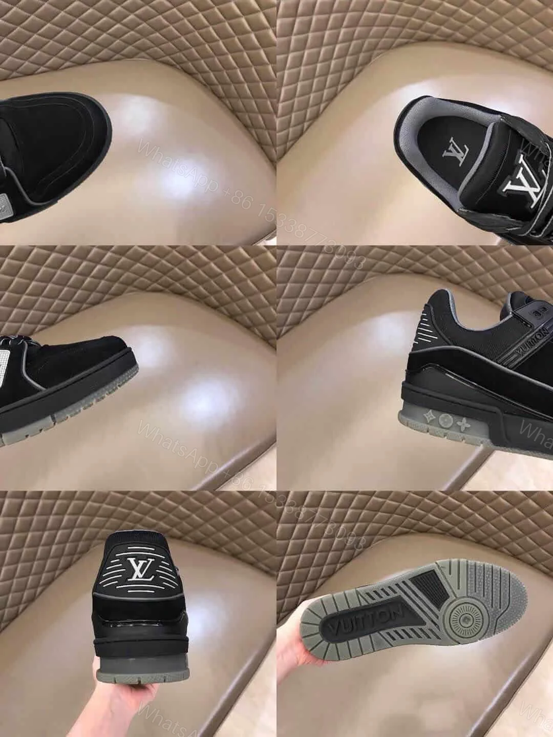 View 10 of LOUIS VUITTON LV 408 TRAINERS IN SUEDE & GRAY FLANNEL – LV222