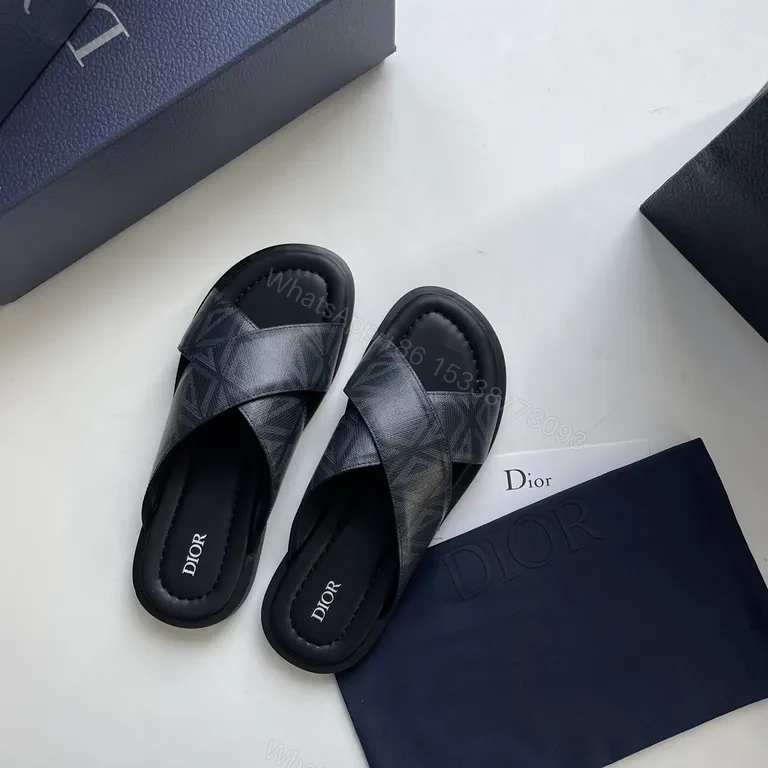 View 6 of Effortless Luxe Monogram Slide - Designer Comfort Sandal