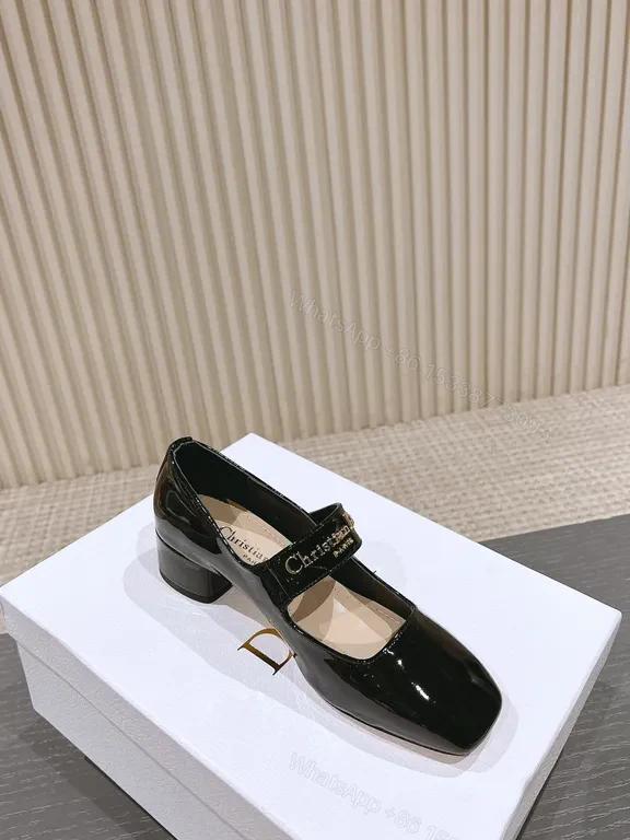 View 9 of Chic Patent Mary Jane Flats with Dior Strap - All-Day Luxury