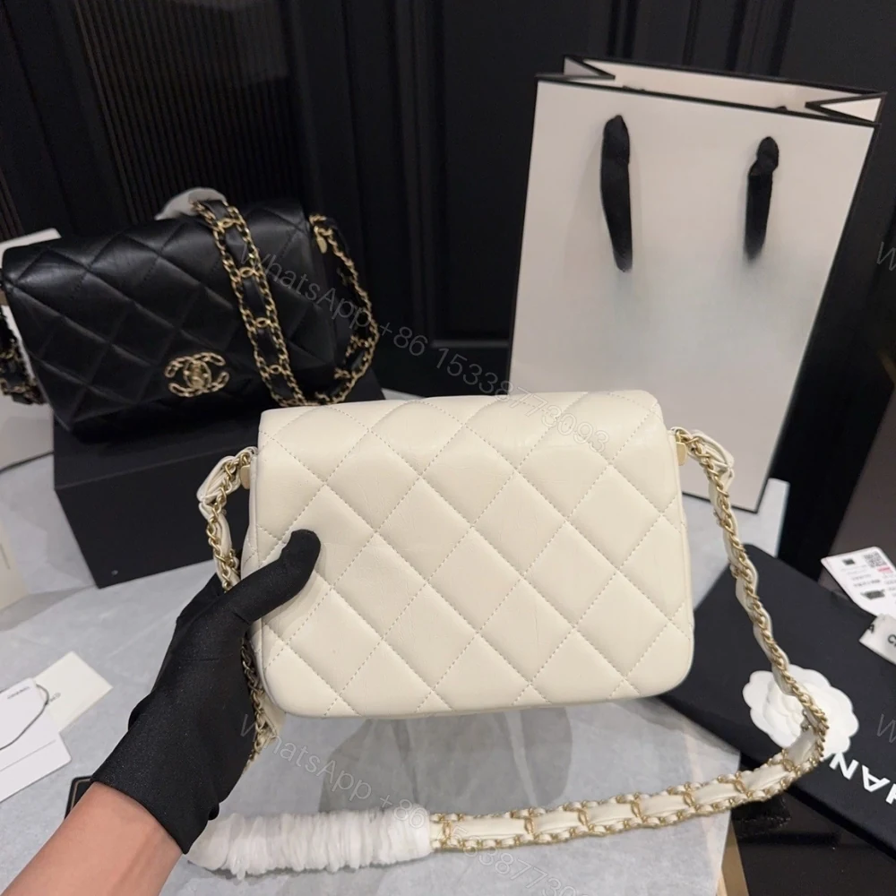 View 4 of Chanel Mini Flap Bag And Gold Hardware Light Beige 20Cm
