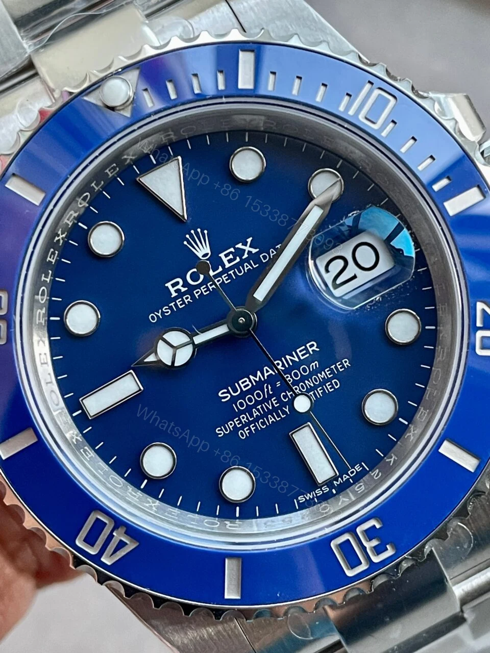 View 7 of VSF FACTORY 1:1 Rolex Submariner 116619 LB Best Edition Blue Ceramic 904L Steel VS3135