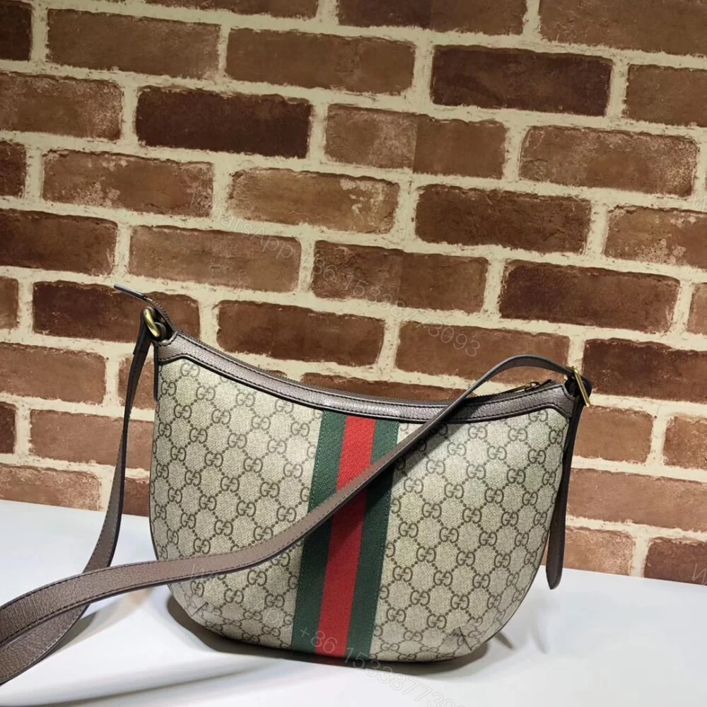 View 3 of Gucci Ophidia GG Small Shoulder Bag Beige And Ebony 30Cm 598125 9IK3T 8745