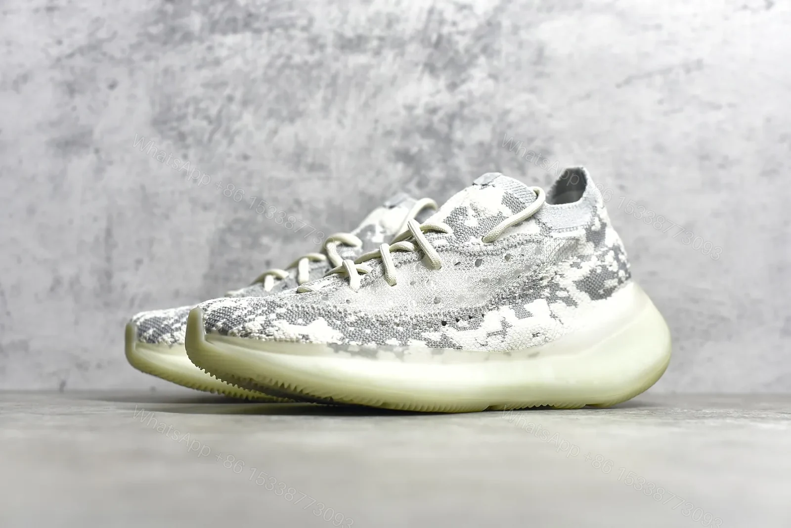 View 2 of UA Yeezy Boost 380 Alien “White and Grey” Reps