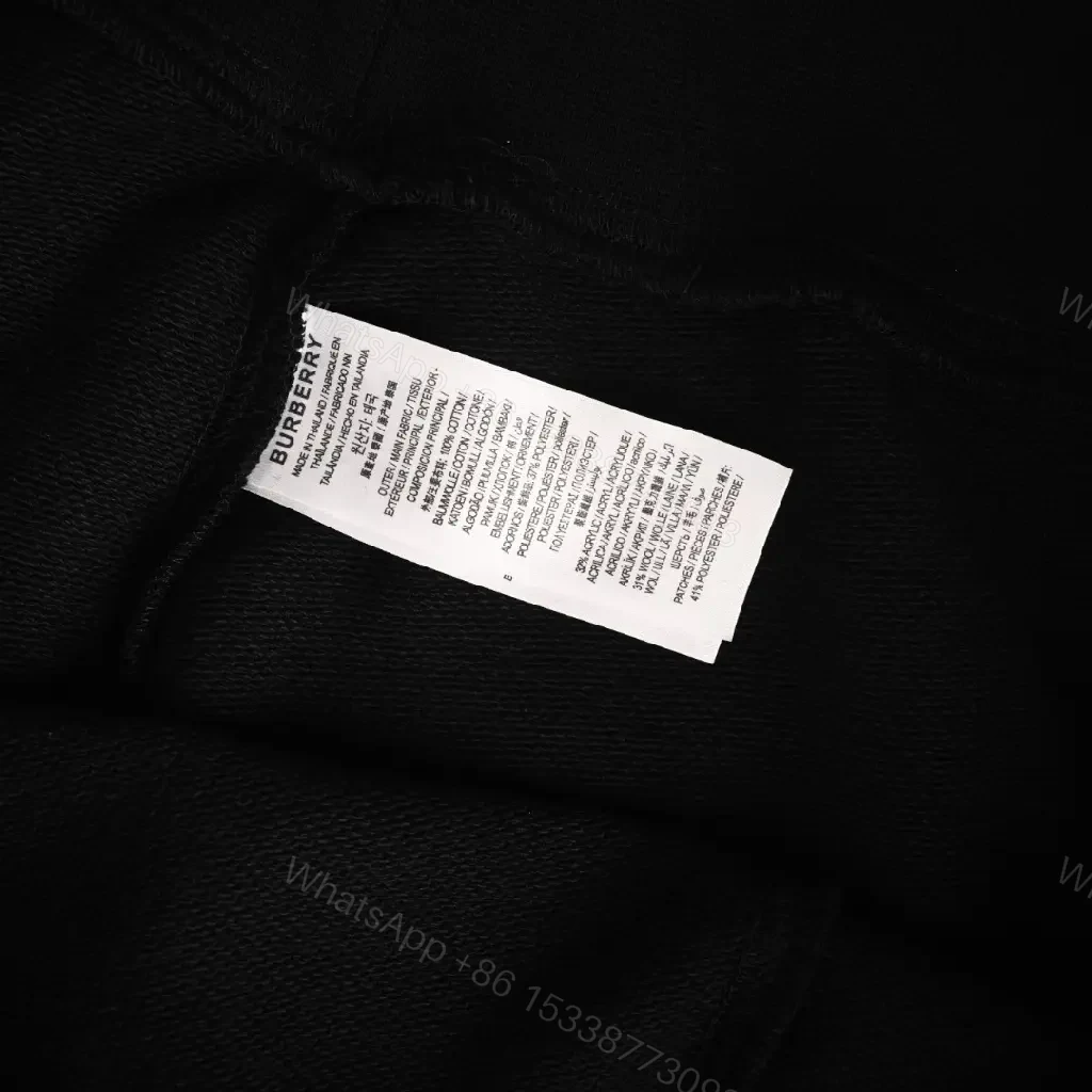 View 11 of Cozy Luxe Half-Zip Sweatshirt with Check Collar, Black, Premium Fleece, Modern