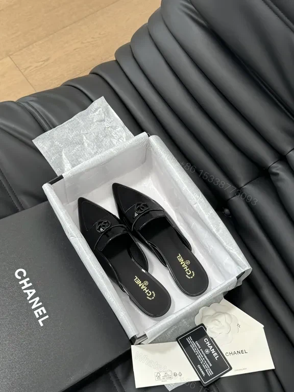 View 5 of Chanel-Inspired Patent Slip-Ons: Luxe Everyday Mules