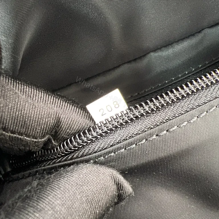 View 7 of Compact Luxury Crossbody: Pristine Black Nylon with Prada Accents