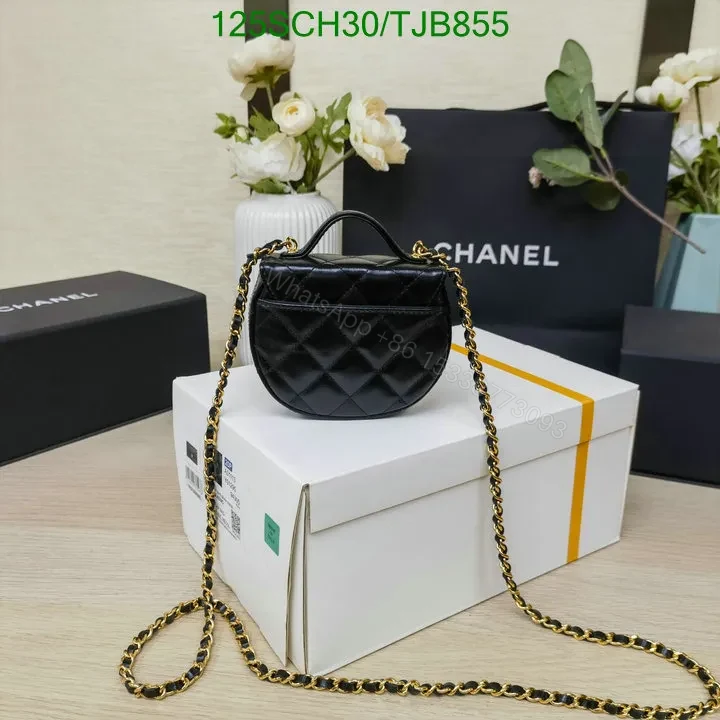 View 3 of Chanel Micro Quilted Pearl Top Handle CC Chain Bag Black MG1234