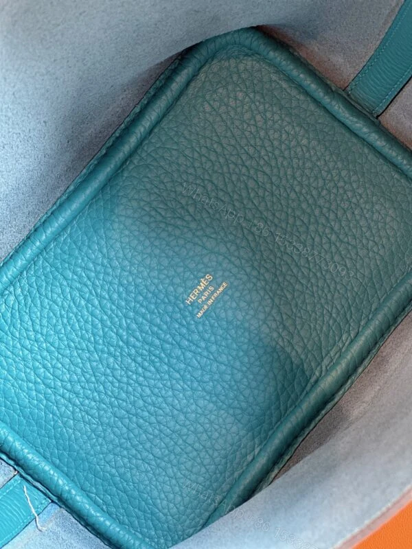View 6 of Hermes Picotin 18 Blue Togo Leather Gold Hardware
