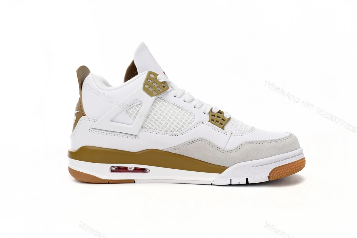 View 5 of Nike SB x Air Jordan 4 White Brown DR5415-120 (Top Quality)