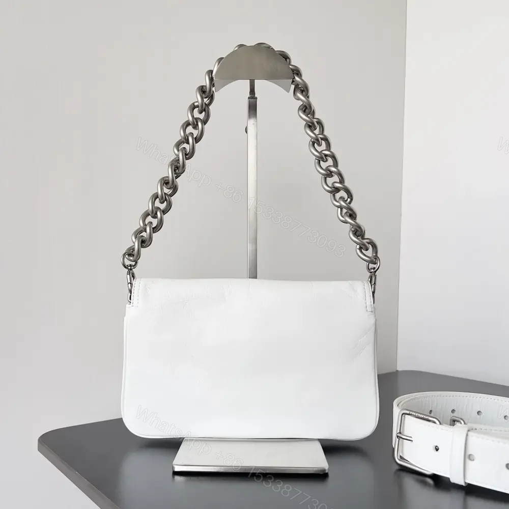 View 2 of 高仿Balenciaga*BBSolt系列腋下包白色S