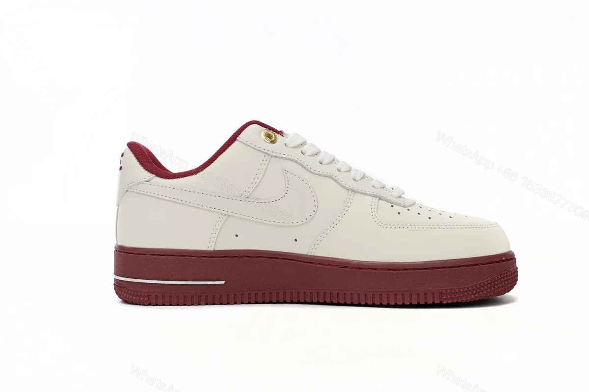 View 2 of Nike Air Force 1’07 Low Beige Red DQ7582-100