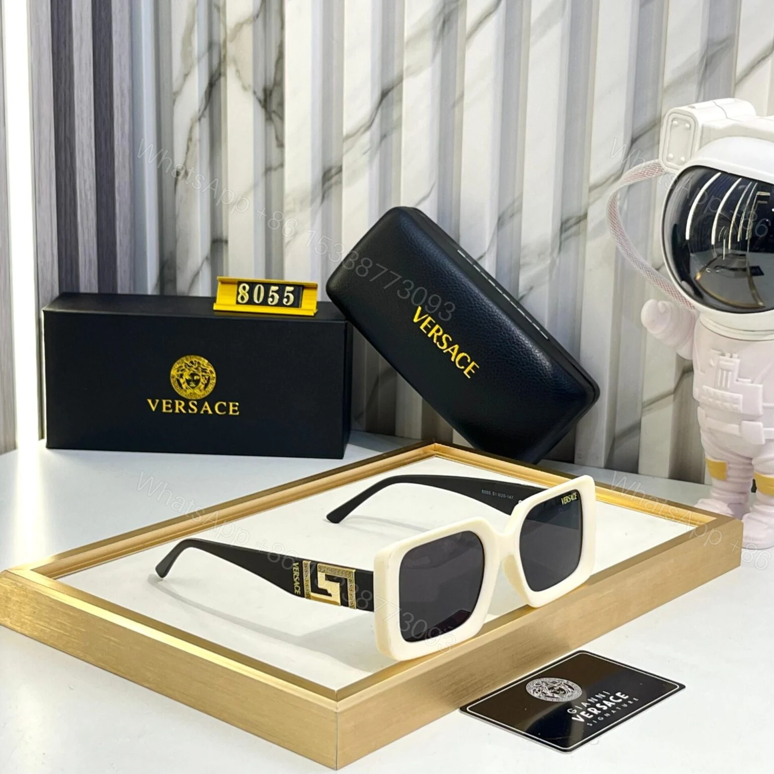 View 3 of Versace C09B26-7 Sunglasses – Black – One Size