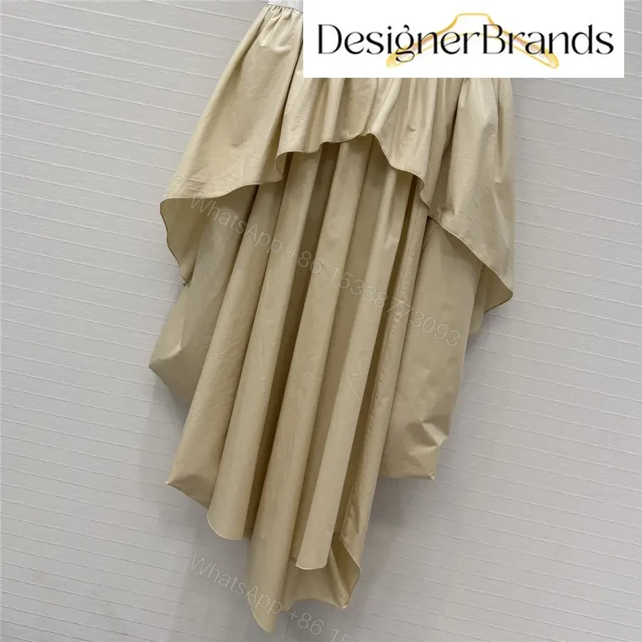 View 5 of LOEWE Paulas Ibiza Asymmetric Ruffled Cotton Dress