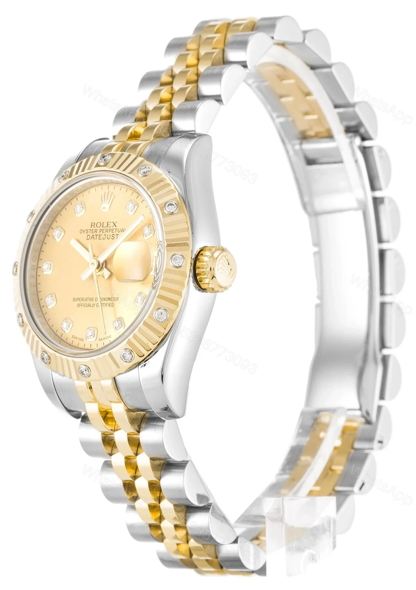 View 2 of Replica Rolex Lady-Datejust Champagne Dial 179313-2 26 mm