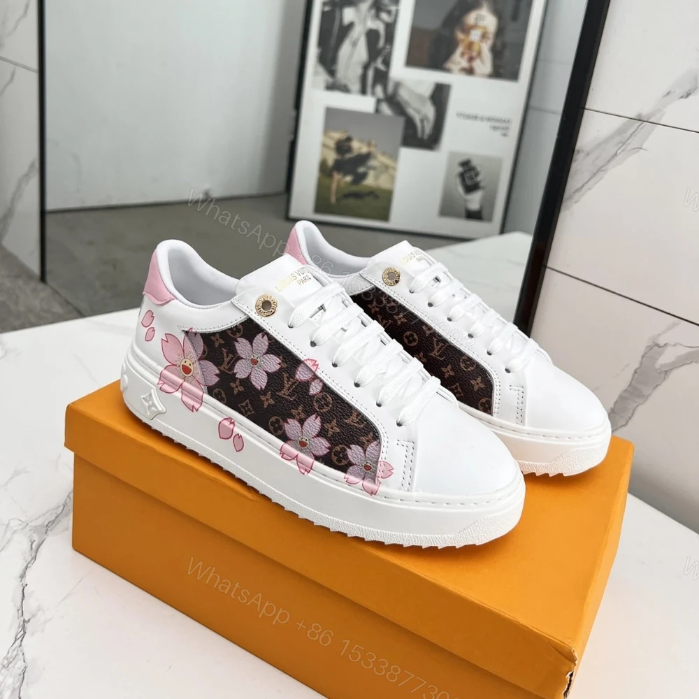 View 2 of Louis Vuitton X Takashi Murakami Time Out Sneaker White 1AGWOL