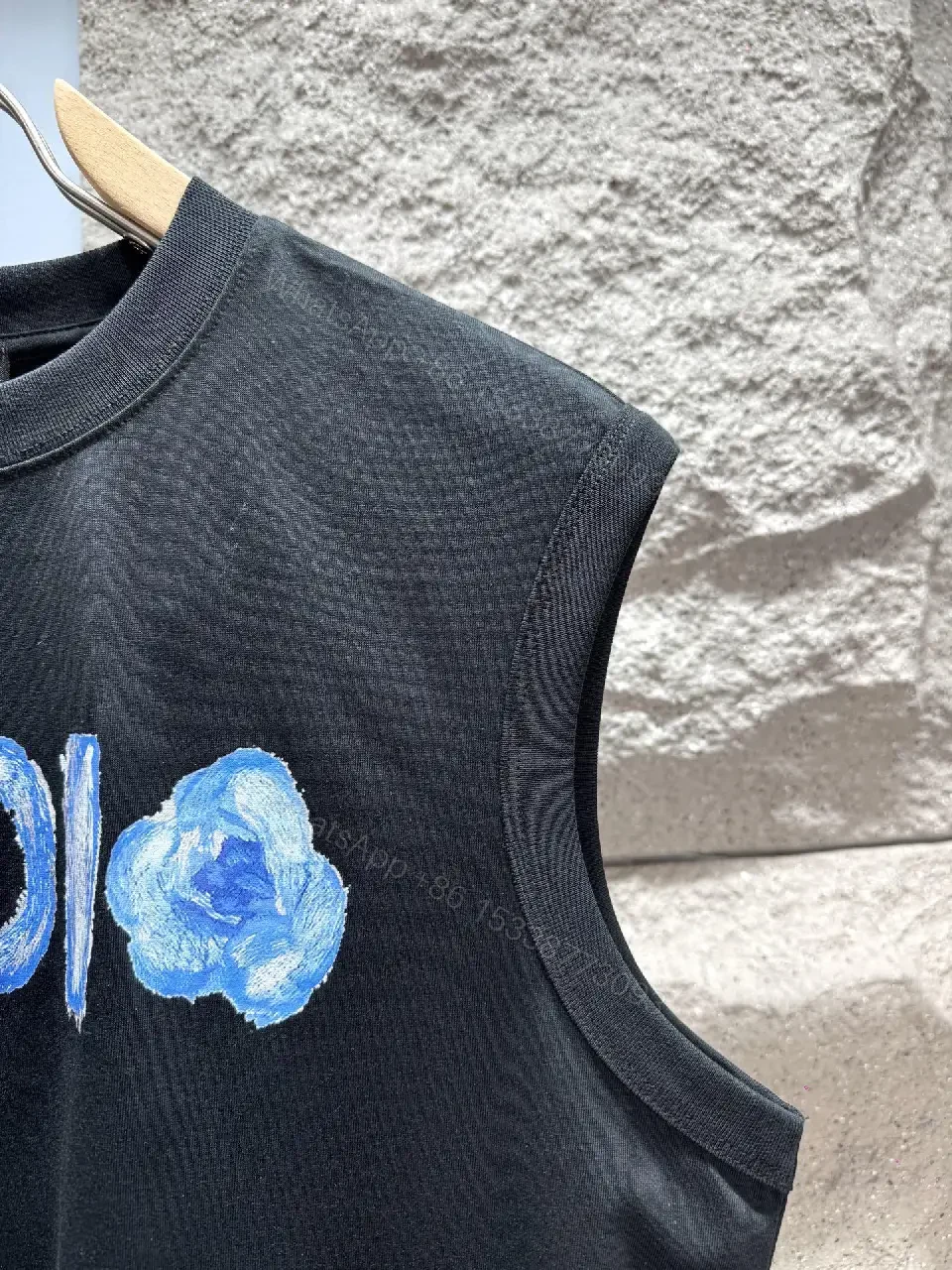 View 10 of Bold Graphic Tank: Luxe Streetwear, Cotton Crewneck, Sleeveless Top