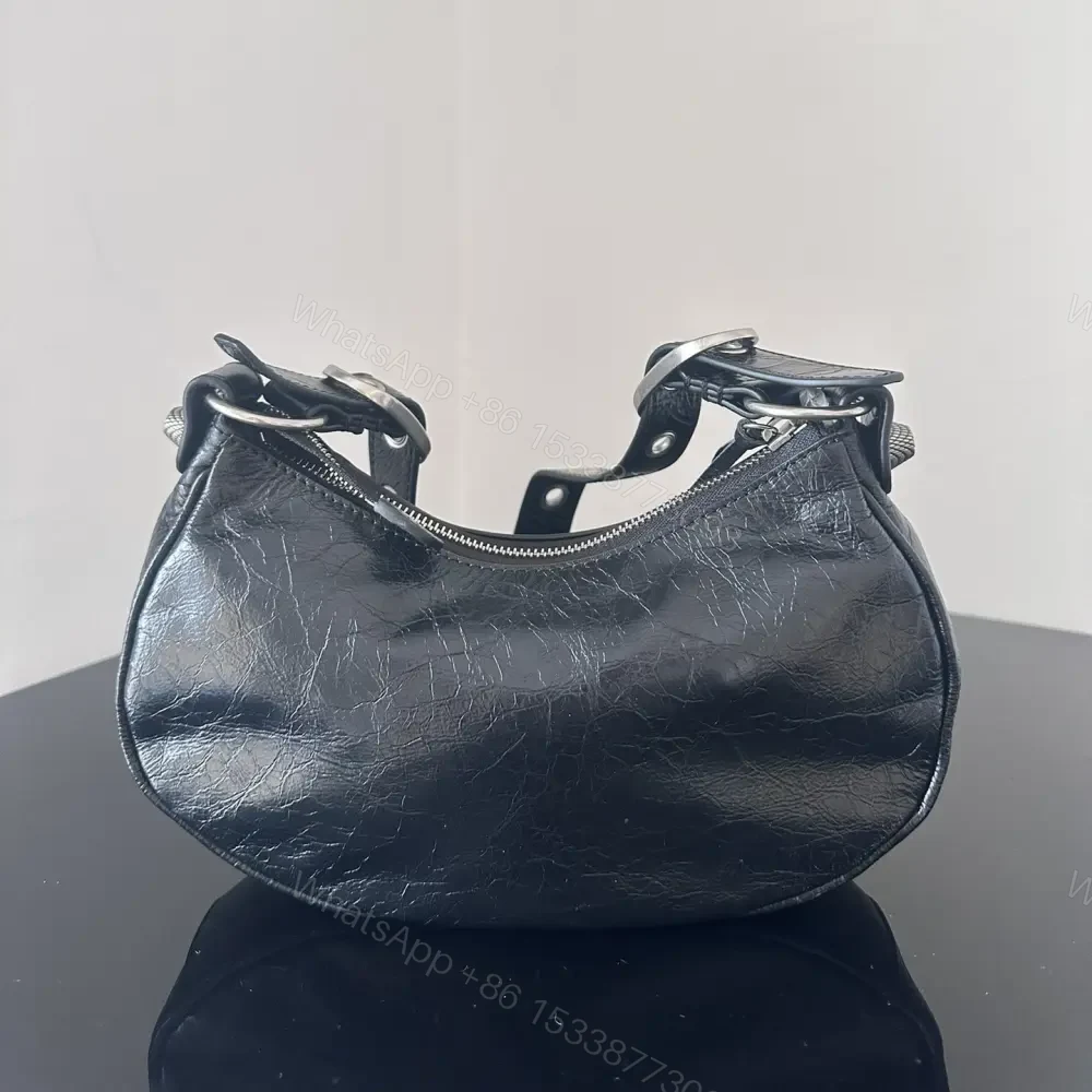View 2 of 高仿Balenciaga*LeCagole朋克單肩包黑色XS