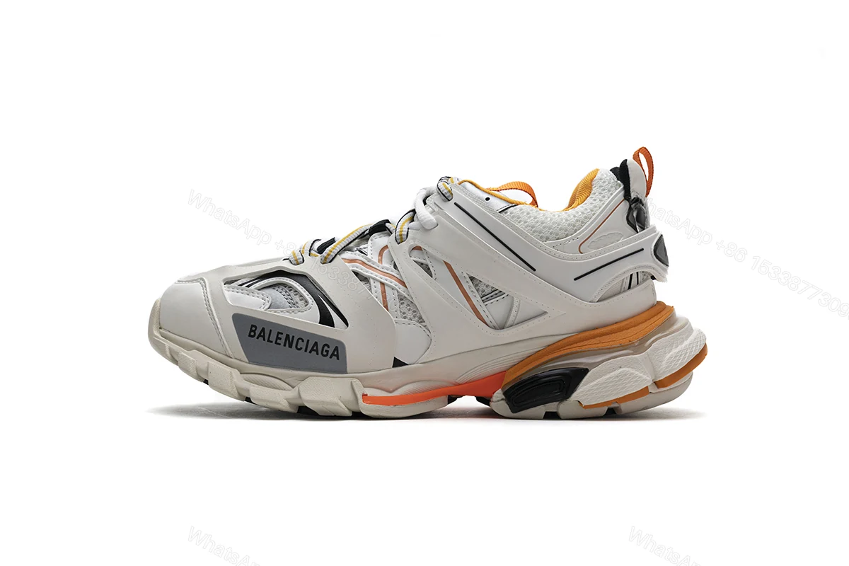 View 13 of Balenciaga Track Led White Orange 542436 W1GB7 9059