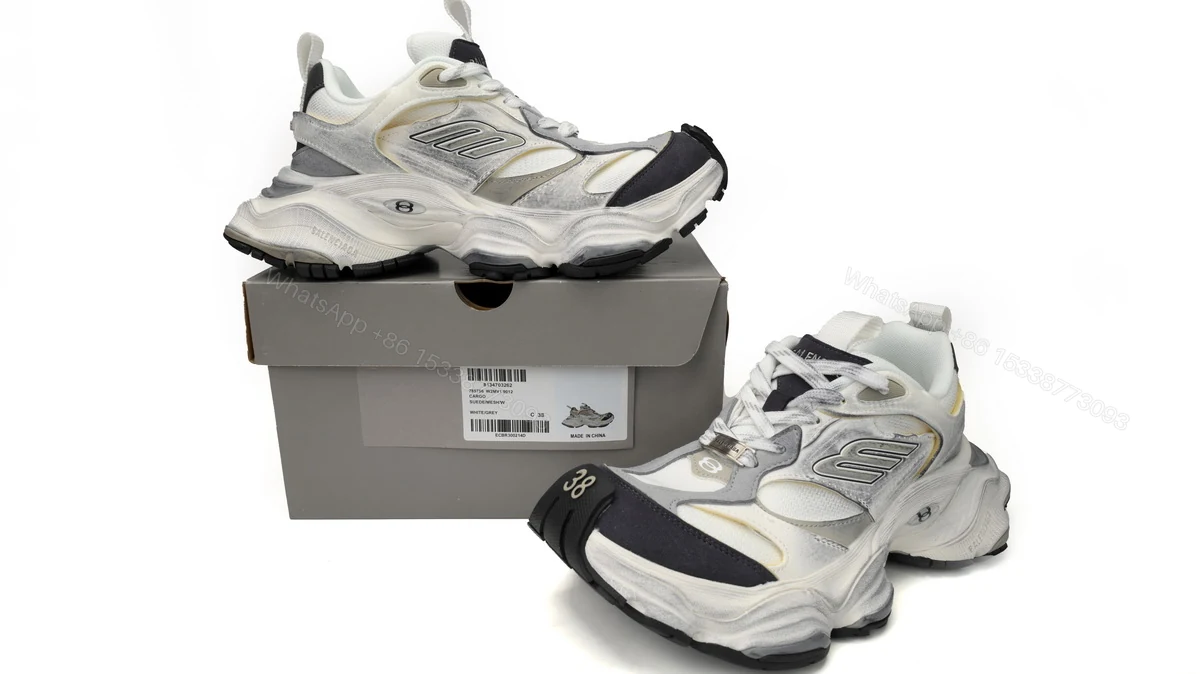 Balenciaga CARGO Sneaker White Rice White Gray 785756-W2MV1-9012 — view 2